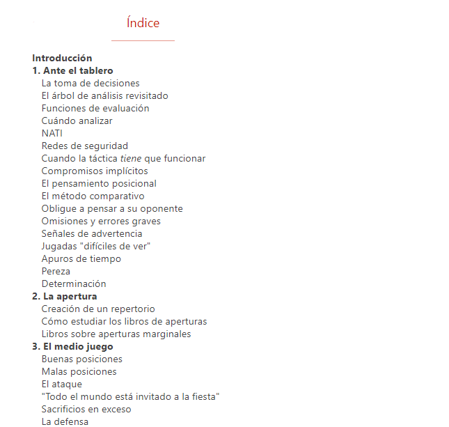 Claves del ajedrez práctico