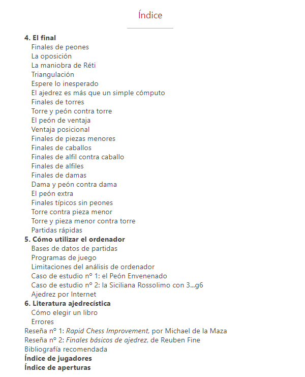 Claves del ajedrez práctico