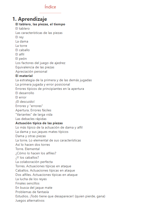 Compendio de Ajedrez