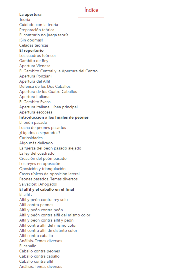 Compendio de Ajedrez