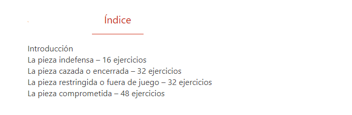 Cuadernos de entrenamiento de ajedrez 17 - La Pieza Problemática