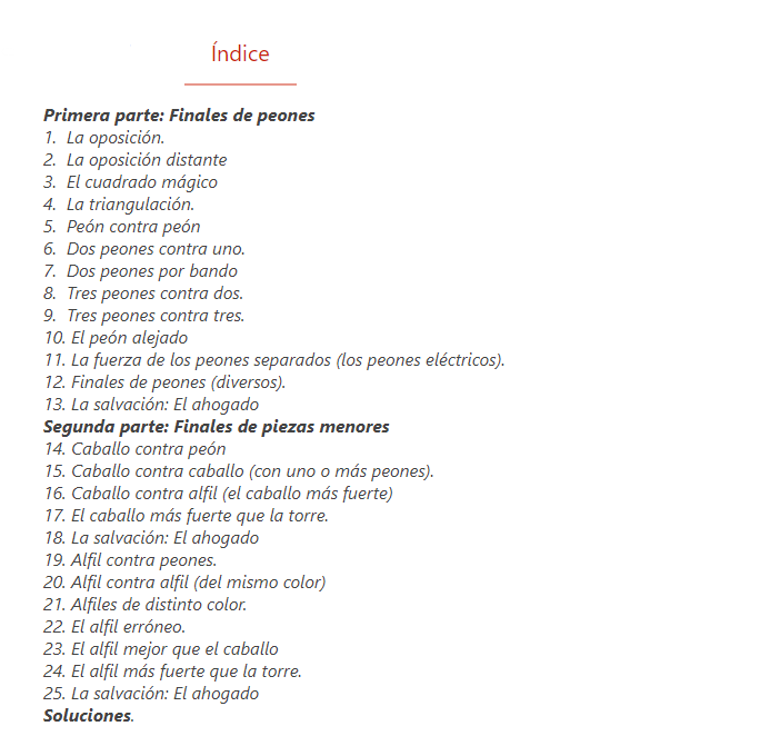 Disculpen las aperturas los Finales son fundamentales 1