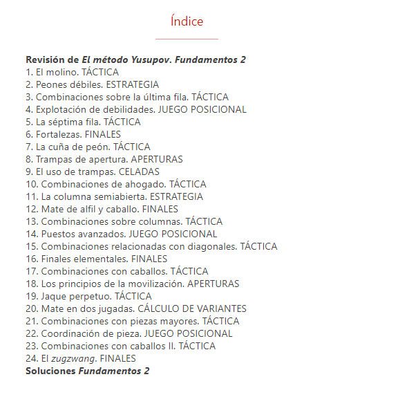 El Método Yusupov Fundamentos 4 - Revisión