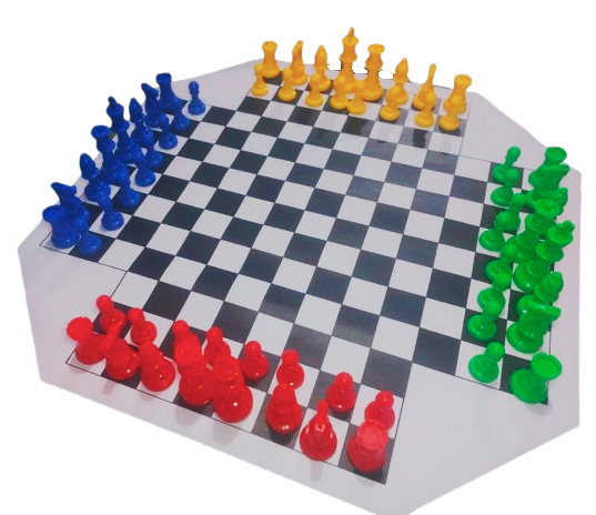 Juego de ajedrez de 4 jugadores