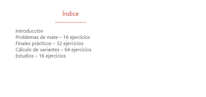 Cuadernos de entrenamiento de ajedrez 9 - Problemas de Calculo