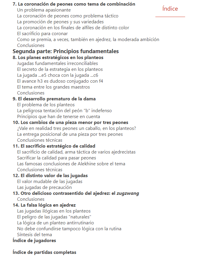 Tratado General de Ajedrez - Conformaciones de Peones